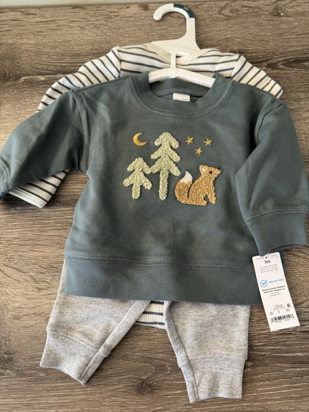 New Carter’s Baby Boys Outfit 3 Month Wildlife Fox C38 - Picture 1 of 4